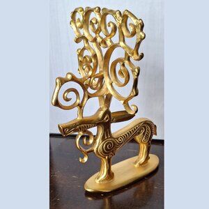Met Museum of Art Vintage Scythian Golden Deer of Eurasia Sculpture Reproduction